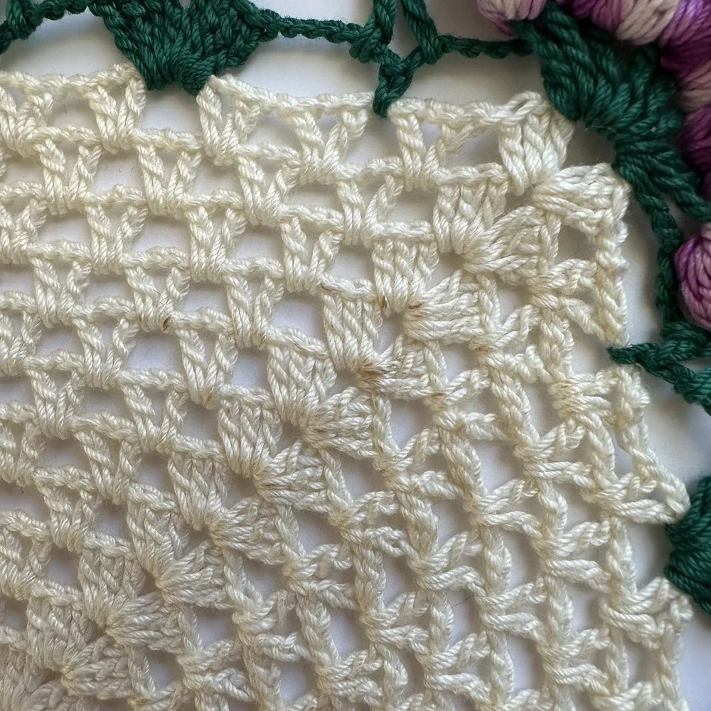 Vintage Hand Crocheted Doilies Lot of 3‎ Country Cottage Decor Shabby Chic Boho